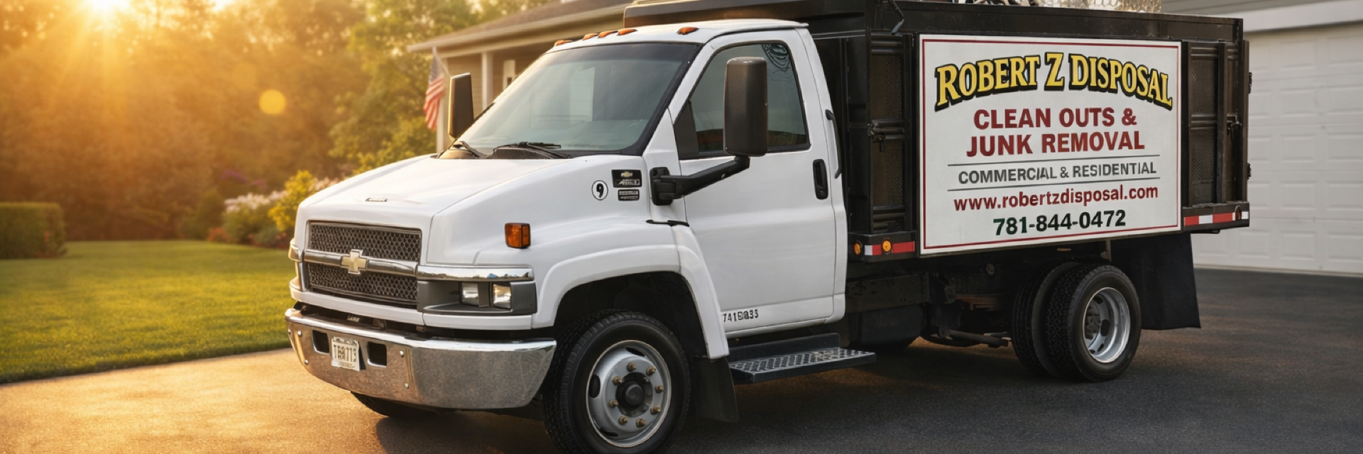Robert Z Disposal junk removal truck